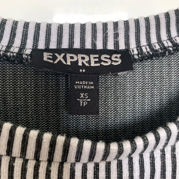 Express Black and white striped top - Picture 3 of 6